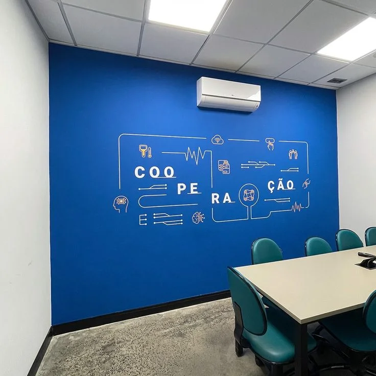 custom office wall branding Design 6